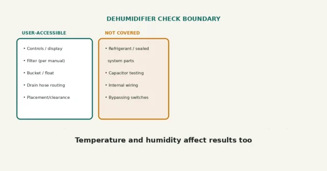 Dehumidifier Runs but Collects No Water: Conditions to Check First
