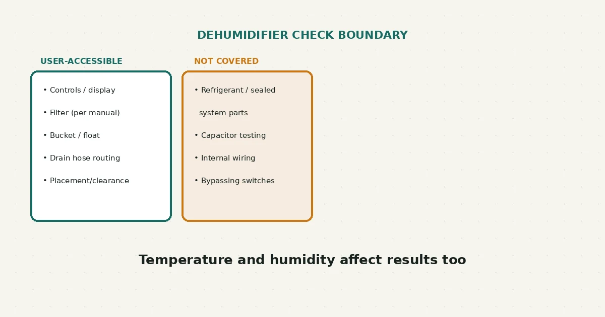 Dehumidifier Runs but Collects No Water: Conditions to Check First