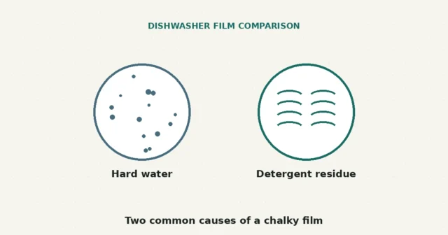 Dishwasher Leaves White Film: Hard Water or Detergent Residue?