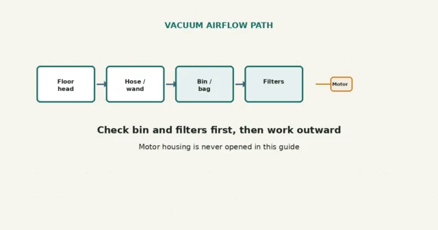 Vacuum Lost Suction: Follow the Airflow Path in the Right Order